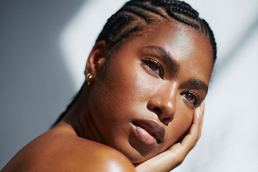 woman with glowing skin after getting tribid laser treatment in Milwaukee, WI