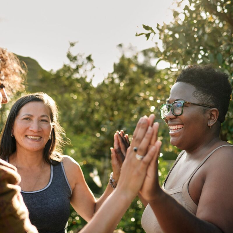 group of happy woman after starting HRT in Milwaukee, WI